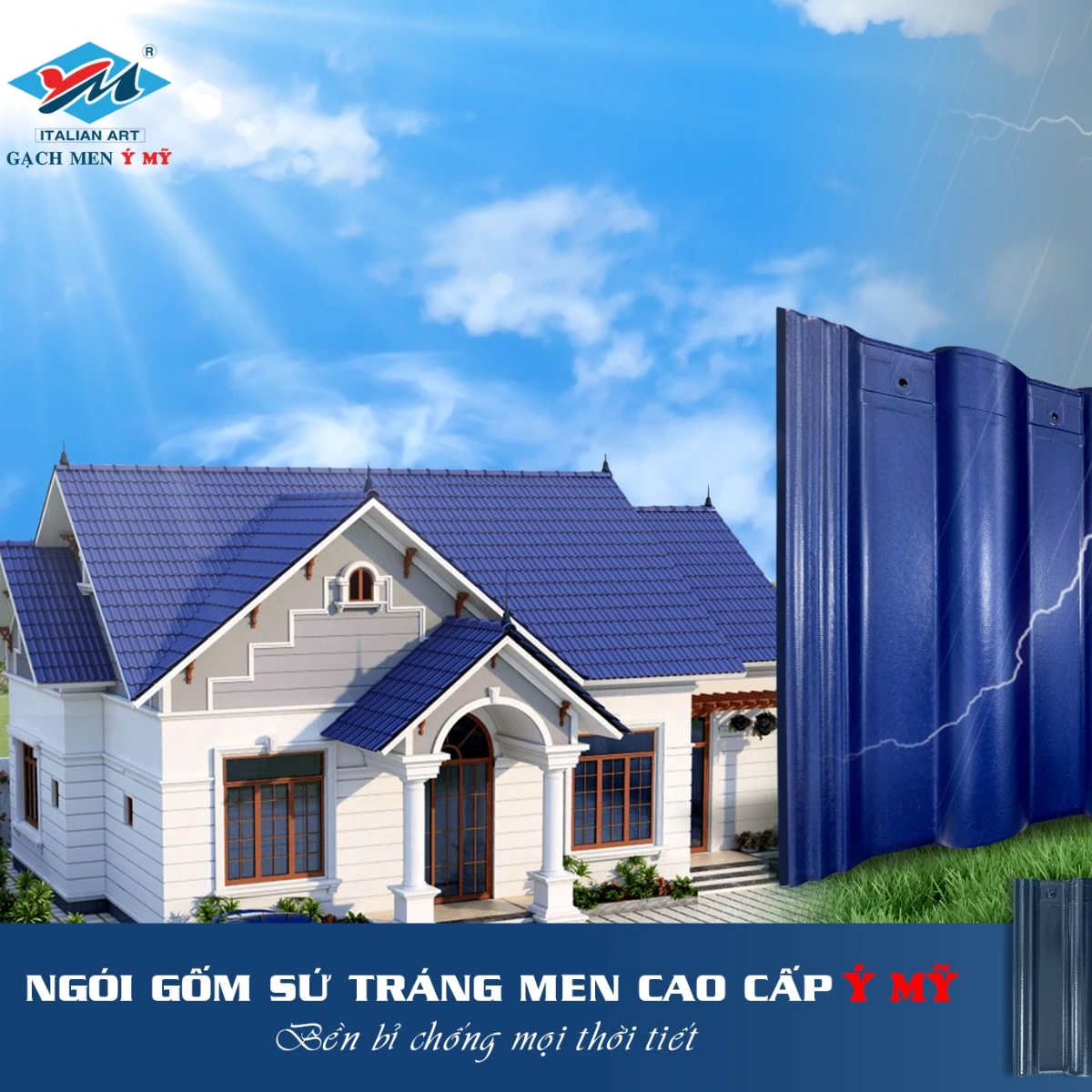 ngói, ngói lợp nhà, ngói ý mỹ